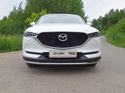 Защита переднего бампера 42 мм ТСС для Mazda CX-5 2018-2021