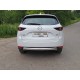 Защита задняя овальная длинная 75х42 мм ТСС для Mazda CX-5 2018-2021