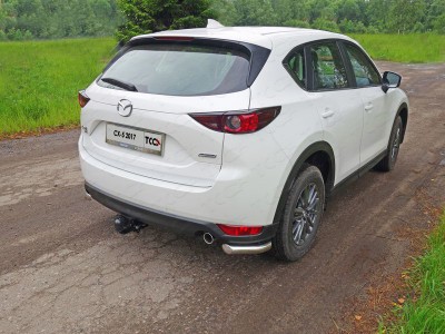 Защита задняя уголки 60 мм ТСС для Mazda CX-5 2018-2021