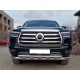 Защита переднего бампера d-76+60 с перемычками для Great Wall Poer 2019-н.в.