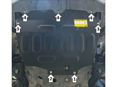 Усиленная защита картера двигателя, КПП (4 мм, алюминий) для Chery Tiggo 8 Pro Max 2022- Tiggo 7 Pro Max 2022-, Tiggo 7 2019-2020,7 Pro 2020-2024,Xcite X-Cross 7 2024-,Tiggo 8 2020,8 Pro 2021-2024,Tiggo 4 2019-2023,4 Pro 2022-,Exeed LX 2022