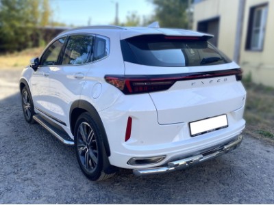 Пороги лист d-60 Технотек для Exeed LX 1.5L Turbo 2WD 2022 – н.в. 