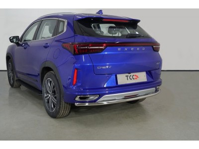 Защита задняя 42,4 мм ТСС для Exeed LX 1.5L Turbo 2WD 2022 – н.в.