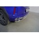 Защита задняя (овальная) 75х42 мм ТСС для Exeed LX 1.5L Turbo 2WD 2022 – н.в.