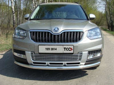Рамка номерного знака Skoda Yeti (комплект) ТСС для Любые