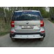 Защита заднего бампера 60 мм ТСС для Skoda Yeti 2014-2018