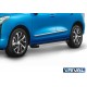 Порог-площадка "Silver" F180AL Rival + комплект крепежа для Haval Jolion 2021-н.в.