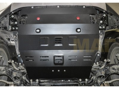 Защита картера и КПП Автоброня, сталь 2 мм для Geely Atlas 2018-2021