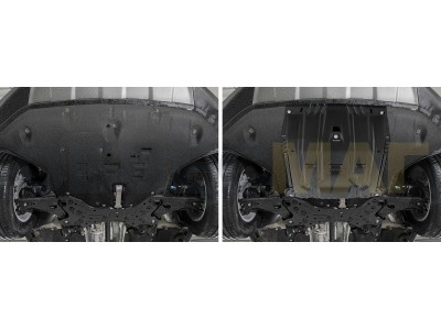 Защита картера и КПП Автоброня, сталь 2 мм для Hyundai Palisade, V - 2.2d (220 л.с.) 2020-