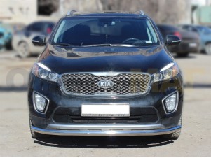 Защита переднего бампера 60 мм для Kia Sorento Prime № KSTP15_1