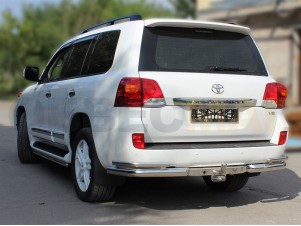 Защита задняя уголки двойные 76-43 мм для Toyota Land Cruiser 200 № LCN 8.2