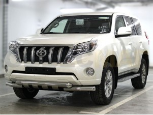 Защита переднего бампера Shark 76 мм для Toyota Land Cruiser Prado 150 № LCPR13_1.8