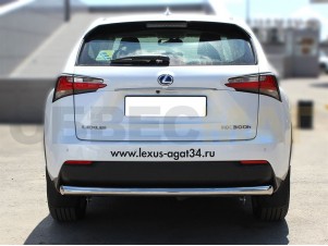 Защита заднего бампера 60 мм для Lexus NX300h F-Sport № LNXFS_3
