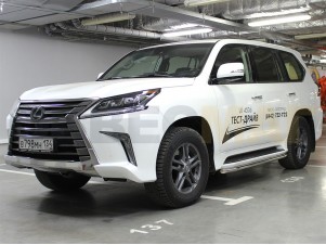Защита штатного порога 53 мм для Lexus LX-570/450d № LX15 2