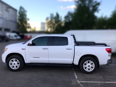 Защита кузова пикапа 76 мм для Doublecab long чёрная для Toyota Tundra 2006-2013