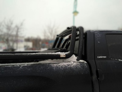 Защита кузова пикапа 76 мм для Doublecab чёрная для Toyota Tundra 2006-2013