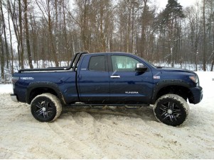 Защита кузова пикапа 76 мм для Doublecab long чёрная