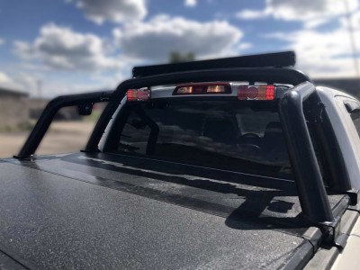 Защита кузова пикапа 76 мм для Doublecab чёрная для Toyota Tundra 2006-2013