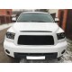 Решетка радиатора сталь 2 мм чёрная крашеная Технотек для Toyota Tundra 2006-2013