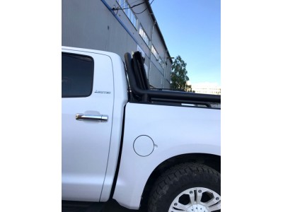 Защита кузова пикапа 76 мм для Crewmax чёрная для Toyota Tundra 2006-2013