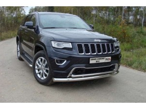 Защита передняя двойная 76-42 мм для Jeep Grand Cherokee № GRCHER13-01