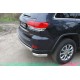 Защита заднего бампера овальная 75-42 мм ТСС для Jeep Grand Cherokee 2013-2021