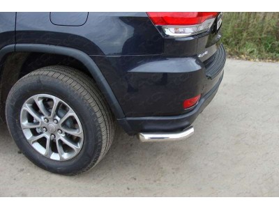Защита заднего бампера уголки 60 мм ТСС для Jeep Grand Cherokee 2013-2021