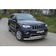 Защита передняя двойная 76-75 мм ТСС для Jeep Grand Cherokee 2013-2021