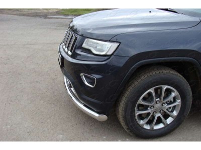 Защита переднего бампера 76 мм ТСС для Jeep Grand Cherokee 2013-2021