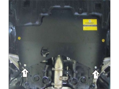 Защита картера и КПП Мотодор сталь 2 мм для Nissan Teana 2008-2014