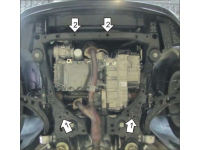 Защита картера и КПП Мотодор сталь 3 мм для Ford Explorer 2010-2017