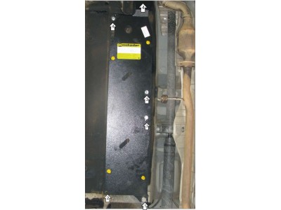 Защита топливных трубок Мотодор сталь 3 мм для Nissan X-Trail T31 2007-2015