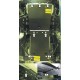 Защита картера, КПП и дифференциала Мотодор сталь 3 мм для Toyota Land Cruiser Prado 150 2009-2020 12510