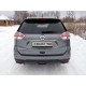 Защита заднего бампера уголки 60 мм ТСС для Nissan X-Trail 2015-2018