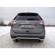 Защита заднего бампера 42 мм ТСС для Nissan X-Trail 2015-2018