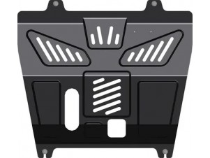 Защита картера двигателя, КПП (2 мм, сталь) для Nissan X-Trail 2007-2015 (V - 2.4), Nissan X-Trail 2015-2022, Nissan Qashqai (сборка СПБ) 2015-2021, Renault Koleos 2008-2015 №18.SL 9055