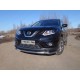 Защита переднего бампера длинная с ДХО 60 мм ТСС для Nissan X-Trail 2015-2018