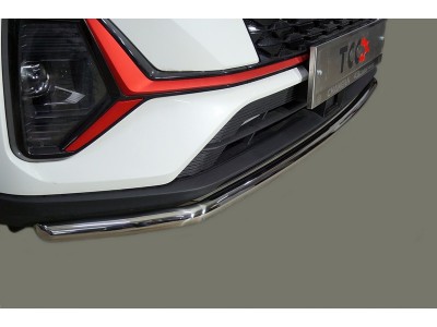 Защита передняя нижняя 42,4 мм ТСС для Changan CS35 Plus 2WD 1.5T I Рестайлинг 2021 – н.в.