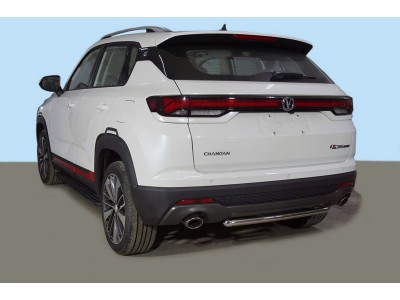 Защита задняя 42,4 мм ТСС для Changan CS35 Plus 2WD 1.5T I Рестайлинг 2021 – н.в.