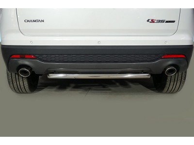 Защита задняя 42,4 мм ТСС для Changan CS35 Plus 2WD 1.5T I Рестайлинг 2021 – н.в.