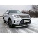 Пороги труба овальная с проступью 75х42 мм ТСС для Suzuki Vitara 2015-2021