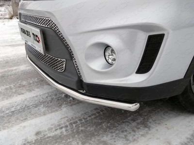 Защита переднего бампера 42 мм ТСС для Suzuki Vitara 2015-2021