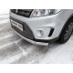 Защита передняя овальная 75х42 мм ТСС для Suzuki Vitara 2015-2021