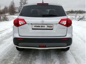 Защита заднего бампера длинная 42 мм для Suzuki Vitara № SUZVIT15-22