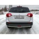 Защита заднего бампера длинная 42 мм ТСС для Suzuki Vitara 2015-2021