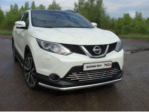 Защита переднего бампера 60 мм для Nissan Qashqai № NISQASHSPB15-05