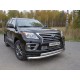 Защита передняя двойная 76-75 мм ТСС для Lexus LX-570 Sport 2014-2021