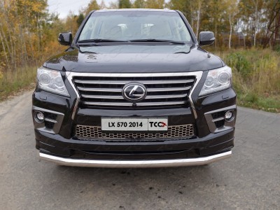 Защита переднего бампера 76 мм ТСС для Lexus LX-570 Sport 2014-2021