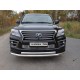 Защита передняя двойная 76-75 мм ТСС для Lexus LX-570 Sport 2014-2021