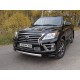 Защита передняя овальная короткая 75-42 мм ТСС для Lexus LX-570 Sport 2014-2021